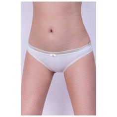 Lauma Трусы Tuxedo слипы средней посадки, размер 36, приглушенно-белый