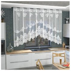 Тюль Лента 10c6406 на ленте 165 см белый