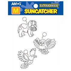 Витраж AMOS Брелоки собака, сова, орел 23865 Амос