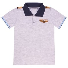 Поло Апрель Летчик, размер 134-68, светло-серый