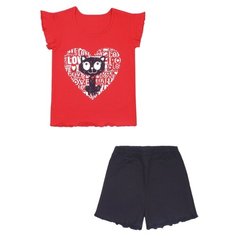 Пижама Апрель размер 110-56, красный/темно-синий