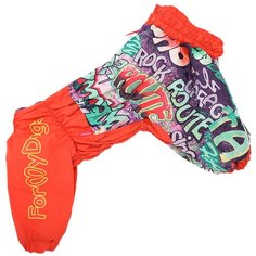 Дождевик для собак ForMyDogs 384/2SS-2019 F A1 красный