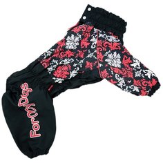 Дождевик для собак ForMyDogs 478/2SS-2020 F (A1) черный/красный
