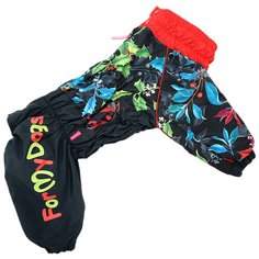 Дождевик для собак ForMyDogs 396/2SS-2019 F A1 черный/красный