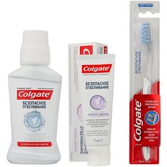 Набор средств Colgate Total 12 комплексная зубная паста-гель 75 мл, мягкая зубная щетка, ополаскиватель для полости рта 250 мл