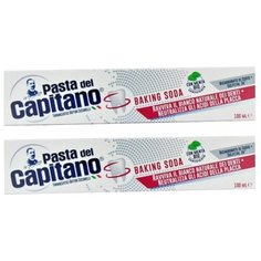 Зубная паста Pasta del Capitano Восстановление натуральной белизны Baking soda, 100 мл, 2 шт.