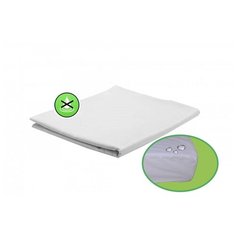 Наматрасник SN-TEXTILE Мулетон Аквастоп с бортами, 140х200 см белый