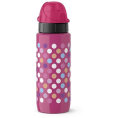 Термокружка EMSA Drink2Go Точки 518364, 0.6 л розовый