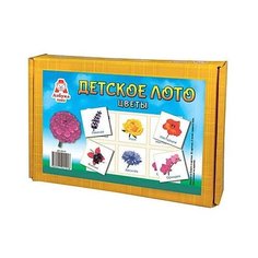 Настольная игра Азбука тойс Детское лото Цветы