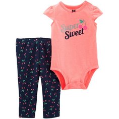 Комплект одежды Carters размер 12M, коралловый/синий Carters
