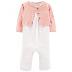 Комплект одежды Carters размер 6M, слоновая кость/розовый Carters
