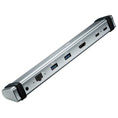 USB-концентратор Canyon 6-в-1 USB Type C (CNS-TDS06DG), разъемов: 6, серый