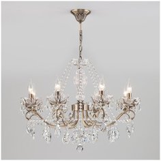 Люстра Eurosvet Teodore 10103/8 античная бронза/прозрачный хрусталь Strotskis, E14, 480 Вт