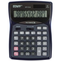 Калькулятор бухгалтерский STAFF STF-7312 синий