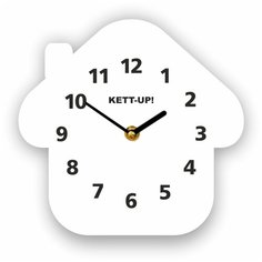 Часы настенные кварцевые KETT-UP Домик белый