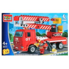 Конструктор ГОРОД МАСТЕРОВ Пожарная служба 3511 Пожарная машина с люлькой