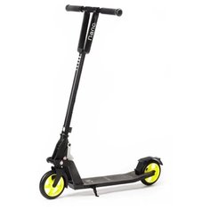 Детский городской самокат Kleefer Nano 145, черный/желтый