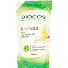 BioCos Гель для интимной гигиены с экстрактом хлопка и молочной кислотой, 500мл