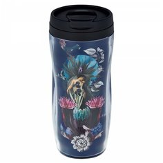 Термокружка Принтэссенция Beauty Sleep, 0.35 л синий