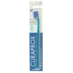 Зубная щетка Curaprox CS ortho ultra soft, сине-зеленый