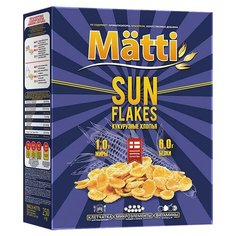 Готовый завтрак Matti Хлопья кукурузные Sun flakes, коробка, 250 г