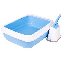 Туалет-лоток для кошек Imac Duo 48х40х15 см голубой