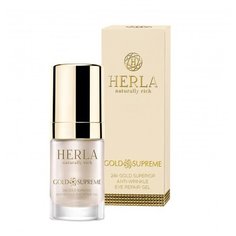 HERLA Гель для кожи вокруг глаз Gold Supreme 24K Gold Superior Anti-Wrinkle Eye Repair Gel, 15 мл