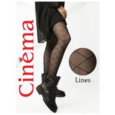 Колготки Opium Cinema Fashion Line Lines, 40 den, размер 2, nero (черный)