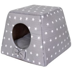 Домик для собак и кошек HutPets Multihouse 45х45х35 см Gray Stars