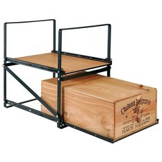 Стеллаж EuroCave Modulorack, ШxГxВ: 40х50х50 см, коричневый/черный