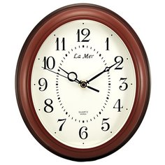 Часы настенные кварцевые La mer GD200 коричневый
