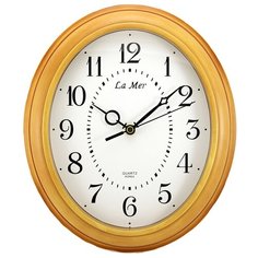 Часы настенные кварцевые La mer GD200 светло-коричневый