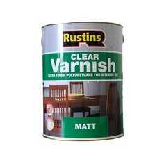Лак Rustins Polyurethane Matt Clear Varnish матовый полиуретановый бесцветный 2.5 л