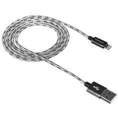 Кабель Canyon USB - Lightning (CNE-CFI3) 1 м, темно-серый