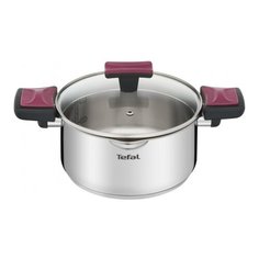 Кастрюля Tefal Cook&Clip, 2.9л, серебристый серый