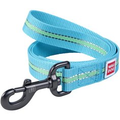 Поводок для собак WAU DOG Nylon голубой 1.22 м 15 мм