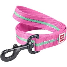 Поводок для собак WAU DOG Nylon розовый 1.22 м 20 мм
