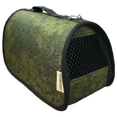 Сумка-переноска для кошек и собак Homepet №2 39х25х26 см пиксели