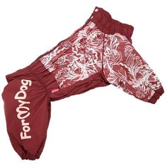 Дождевик для собак ForMyDogs 393/2SS-2019 F A2 бордо