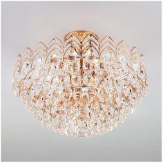 Люстра Eurosvet Malvina 3649/6 золото/прозрачный хрусталь Strotskis, E14, 360 Вт