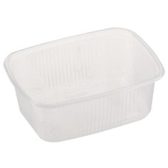 OfficeClean Одноразовые контейнеры без крышки, 200 мл, 100 шт., прозрачный