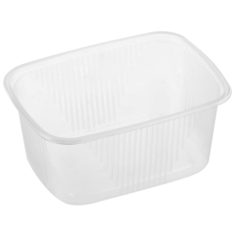 OfficeClean Одноразовые контейнеры без крышки, 250 мл, 100 шт., прозрачный