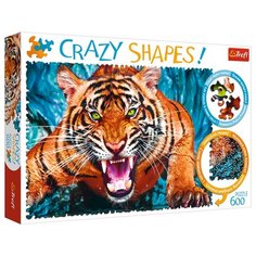 Пазл Trefl Crazy Shapes Лицом к лицу с тигром (11110), 600 дет.