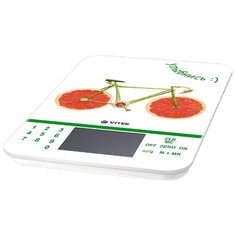 Кухонные весы VITEK VT-2413 W белый/оранжевый/зеленый
