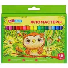 ArtSpace Набор фломастеров Милые зверушки (WP18_26926), 18 шт.