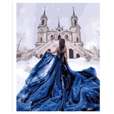 Картина по номерам Девушка в зиме Paintboy