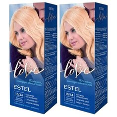 ESTEL Love Стойкая крем-краска для волос, 2 шт., 10/34 солнечный блондин