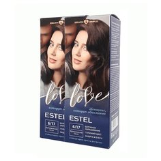 ESTEL Love Стойкая крем-краска для волос, 2 шт., 6/17 вулканический песок
