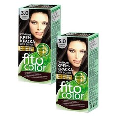 Fito косметик Fitocolor крем-краска для волос набор 2 шт., 3.0 тёмный каштан