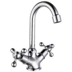 Смеситель для раковины (умывальника) GROSS AQUA Yota 6088039С-В06 двухрычажный